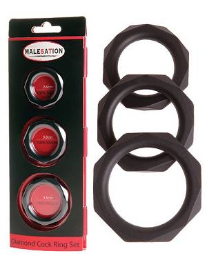Malesation - Diamond Cock Ring Set