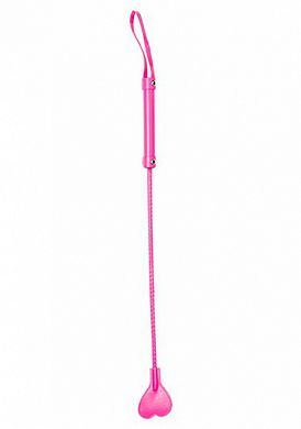 OUCH Gerte 65 cm HERZ PVC pink