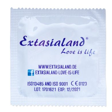 Extasialand Markenkondome 100 Kondome glatt und transparentim praktischen Sparpack Präser