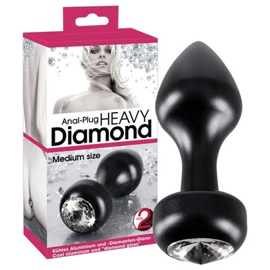 Analplug Black Diamond Medium 8 x 3 cm