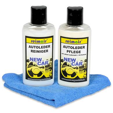 reimair Sparset NewCar Autolederpflege Lederduft Lederreiniger und Neuwagenduft
