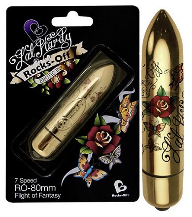 Mini-Vibrator mit Flight of Fantasy-Tattoo - 8 cm lang