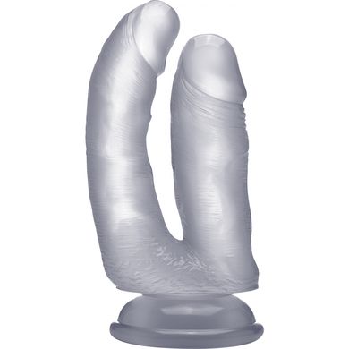 16,5 cm REALROCK Dildo - Realistic Double Cock clear