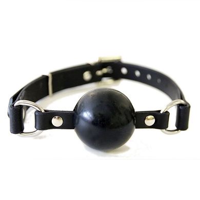 Gummi Ballknebel, schwarz 45mm