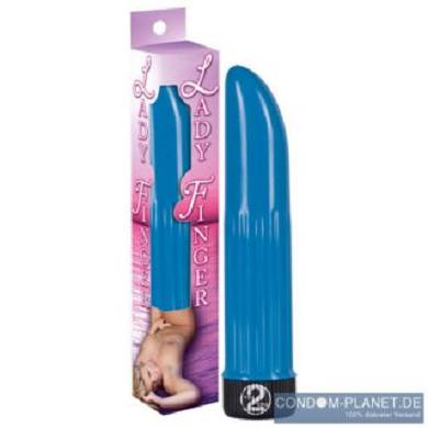 Vibrator Ladyfinger blau