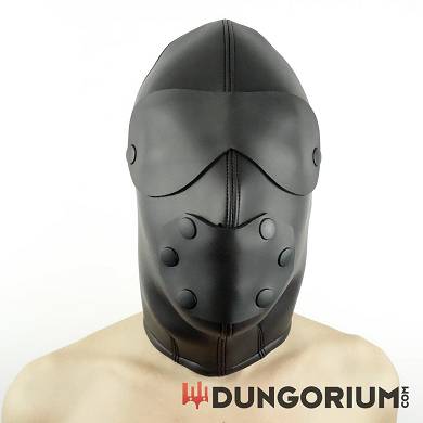 Neoprenmaske mit verschließbarer Augen- und Mundöffnung