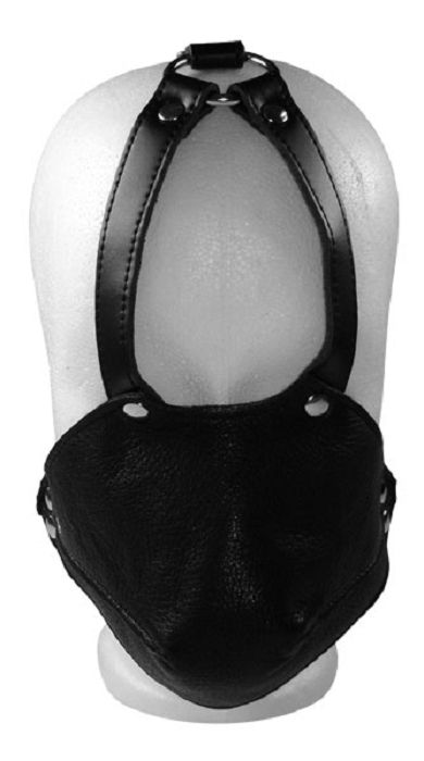 Leder Mundhaube mit Knebel