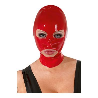 Latex-Maske in Rot