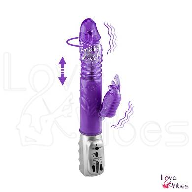 Rabbit-Vibrator Butterfly mit Stofunktion
