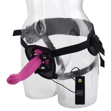 Umschnalldildo Love Rider Silicone G-Caress vibrating pink