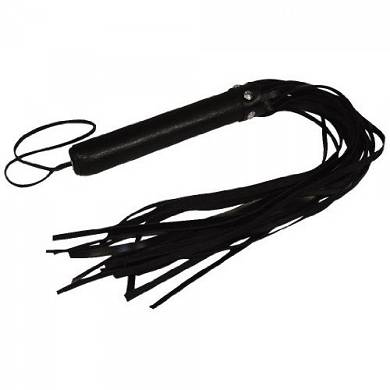 Zado - Leder Striemenpeitsche - One Size - in Schwarz