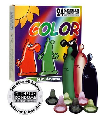Secura Kondome Color - Inhalt: 24 Stck