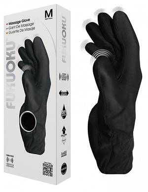 FUKUOKU Glove Massage-Handschuh black