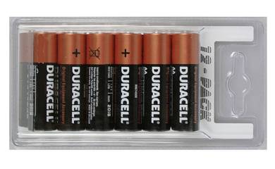 12 X Batterien AA Mignon L06 LR6 Duracell Alkaline 1,5 Volt 12 Stück