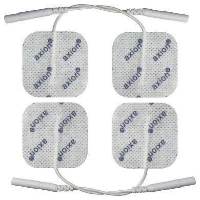 40x40mm Elektroden Pads 4 Stck. Fr TENS EMS Reizstrom Gert mit 2mm-Stecker