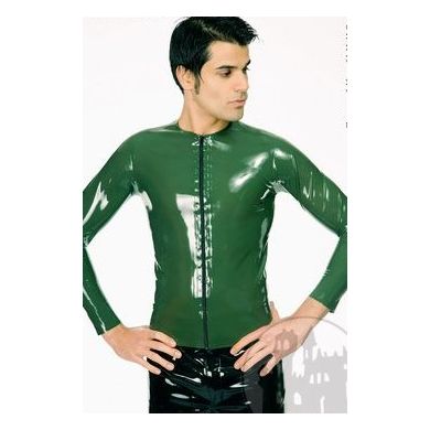 Latex Sweatshirt mit RV, geklebt