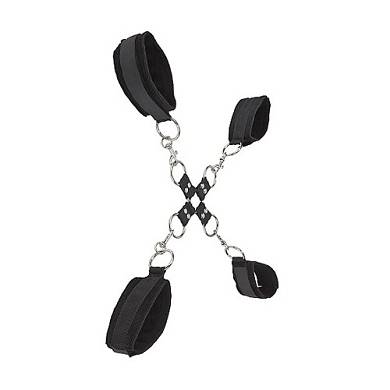 Velcro Hand and Leg Cuffs - Black