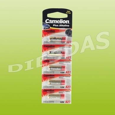 10 Stk. Camelion A27 Alkali Batterie 12 V im 5er Blister Remote LR27A 10x