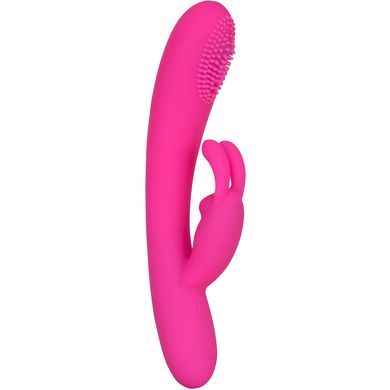 21 x 3,5 cm Embrace Massaging Rabbit with pleasure ball pink - Akku Power