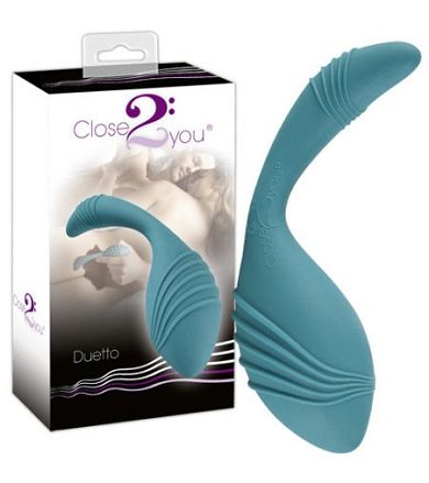 Close2you Duetto petrol - Dildo biegsam & beidseitig nutzbar