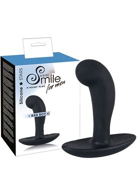 13 x 1,9 - 3,6 cm Smile for men Badly Boy Prostata Plug schwarz