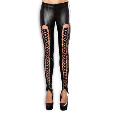 Kunstlederhose mit Schnürung