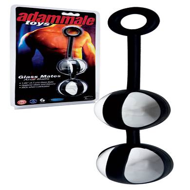 Adam Male Toys Glass Mates Anal Balls