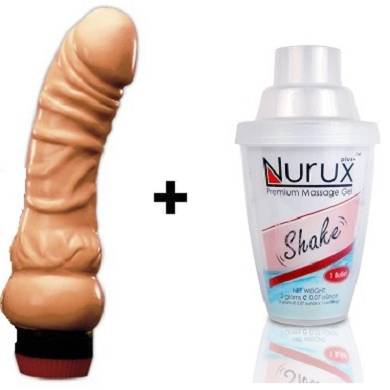 Nuru Massagegel plus Natur Vibrator im Set