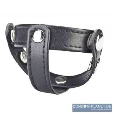 BLUE LINE C&B GEAR T-Style Cock ring with Ball Divider
