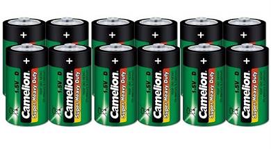 6x 2er Set CAMELION Super Heavy Duty BATTERIE 1,5V D MONO UM1 BATTERIEN 1.5 Volt