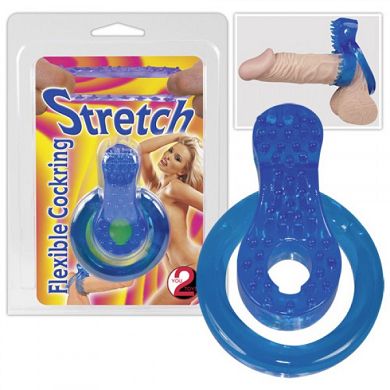 Cockring Blue Stretch Flexible