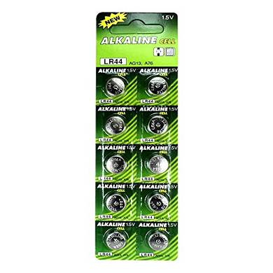 Knopfzelle LR44. AG13. SG13. G13. L1154F. A76. GP76A. 357. SR44W. SR44. S1154S. V357 - Bat