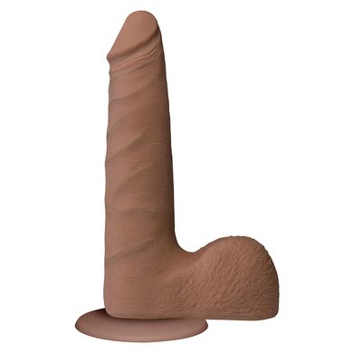19 x 4,5 cm Vac-U-Lock UR3 Slim Cock brown + Saugfuss