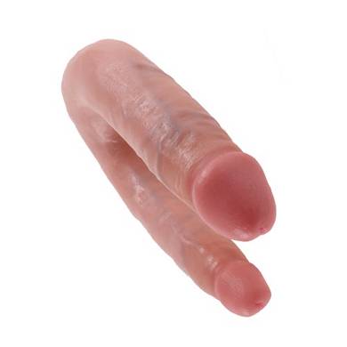 King Cock Small Double Trouble Flesh