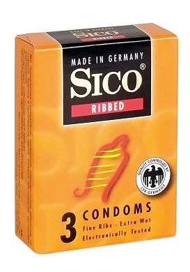 SICO Kondome Ribbed 3 Stk.