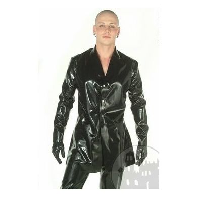 Latex Herrenjacke, geklebt