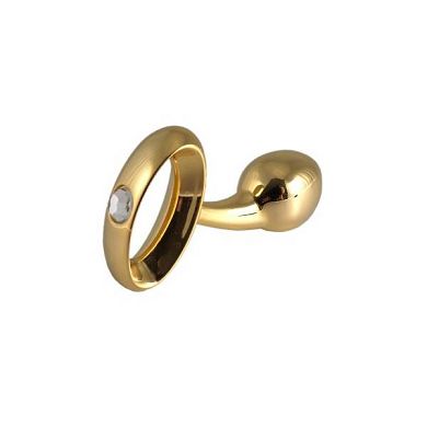 Erotic Fashion ra7988 Dildo. Metall eine Kugel. Gold Metall 6 cm lang. 1er-Pack (1 x 1 St&