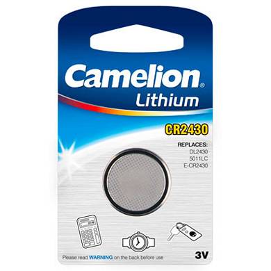 4x CR2430 Lithium Knopfzelle 3V 270mAh ø24,5x3,0mm Camelion Batterie