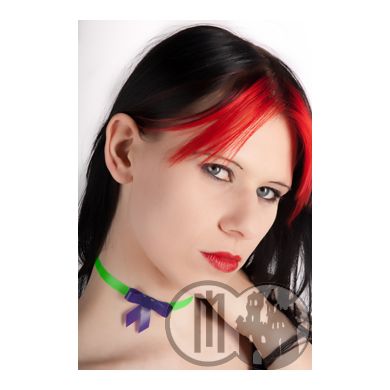 Latex Halsband mit Schleife II - MACINGER