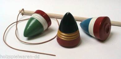 Liebe 506 Kreisel Peitschenkreisel bunt Peitsche mit Lederschnur Holz NEU!     #