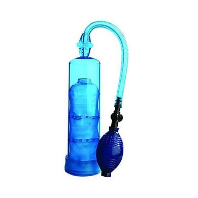 Nanma Extreme Enlargement 19 cm Zylinder-Penis-Pumpe mit Penisring - blau. 1er Pack (1 x 1