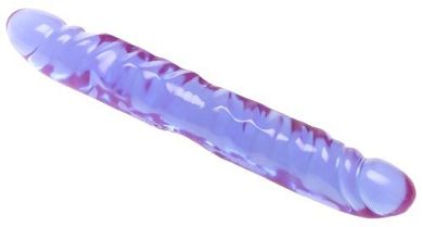 Reflective Gel(TM) - Geaderter Doppel-Penis 12"