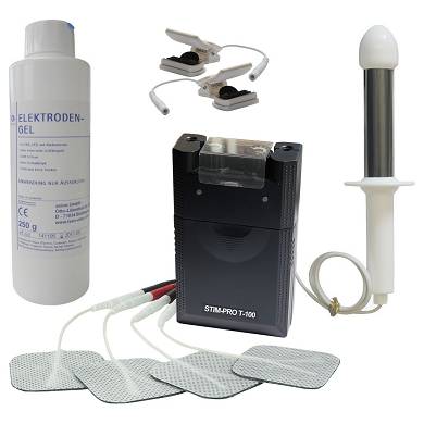 REIZSTROM - SET aus TENS Gerät, Analsonde, Estim Klammern, Kontaktgel 10016