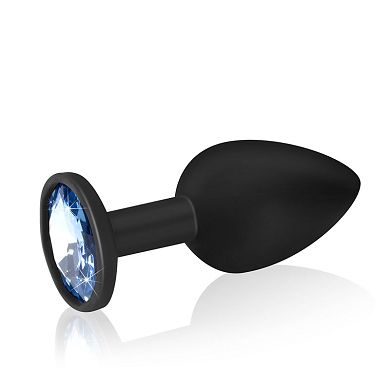Silikon Anal Dildo mit Kristall, M, 8 cm