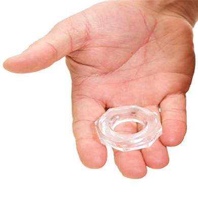 Oxballs Screwballs Cockring Clear