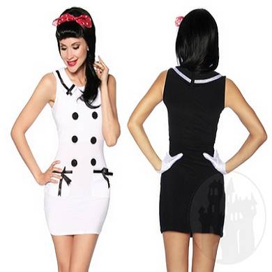 Marine-Kleid