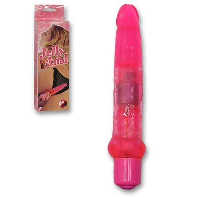 17,5 x 2,5 cm Jelly Anal Vibrator pink