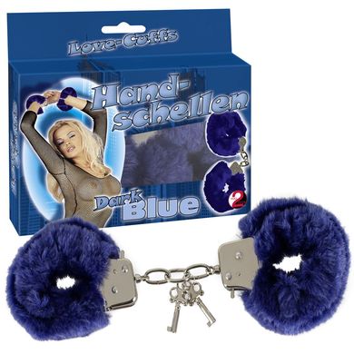 Handschellen Plsch blau