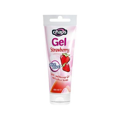 MedDevice chaps Strawberry Gleitgel und Massagegel 100ml mit Erdbeer-Aroma