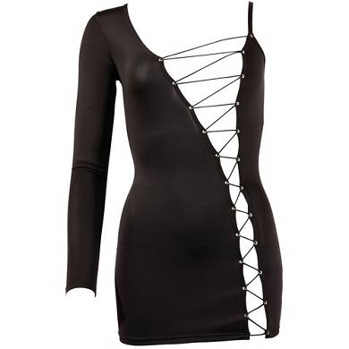 Minikleid mit 1 langen Ärmel